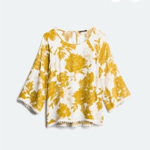 Papermoon Yellow Floral Blouse